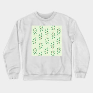 Leafy Green Pattern Crewneck Sweatshirt